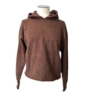 Abercrombie & Fitch Brown Knitted Hoodie Sweater